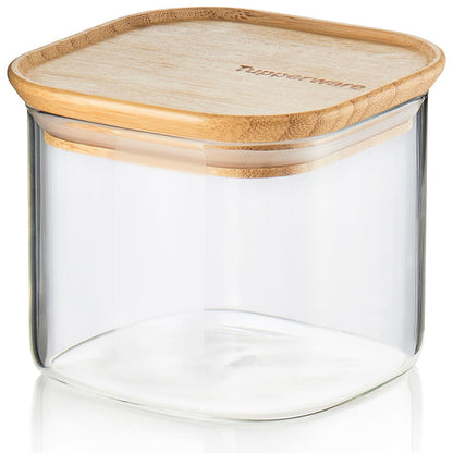 Tarro de cristal y bambú de 2¼ tazas/550 ml