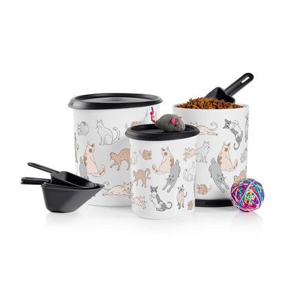 Tupper®Pets One Touch® Canister & Scoop Set/Cozy Cats