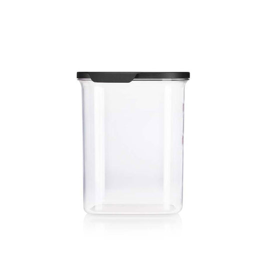 Botella de vidrio transparente x 1 lt, con tapa blanca 